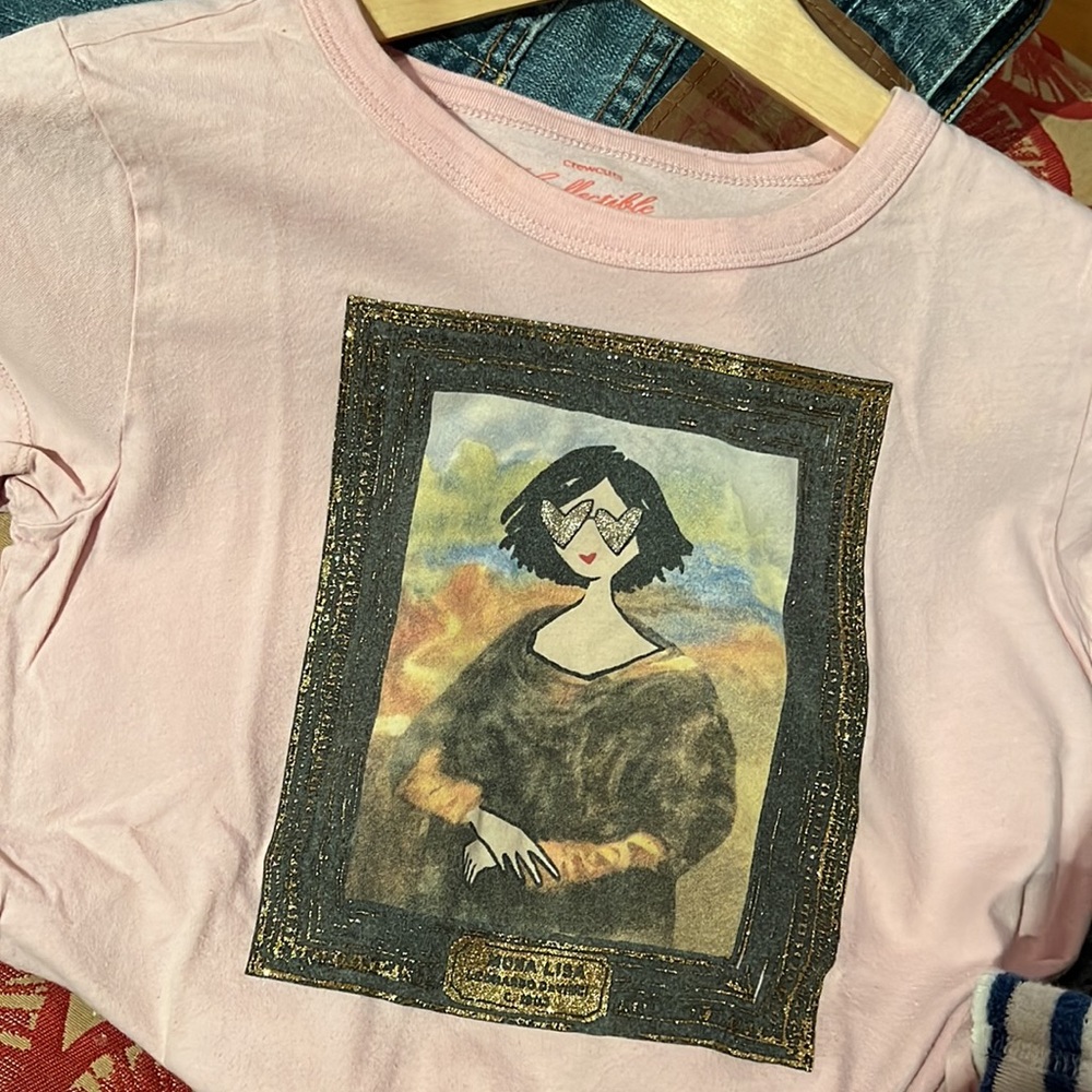 J.Crew Girls Mona Lisa T-shirt (Youth 14) 🌸